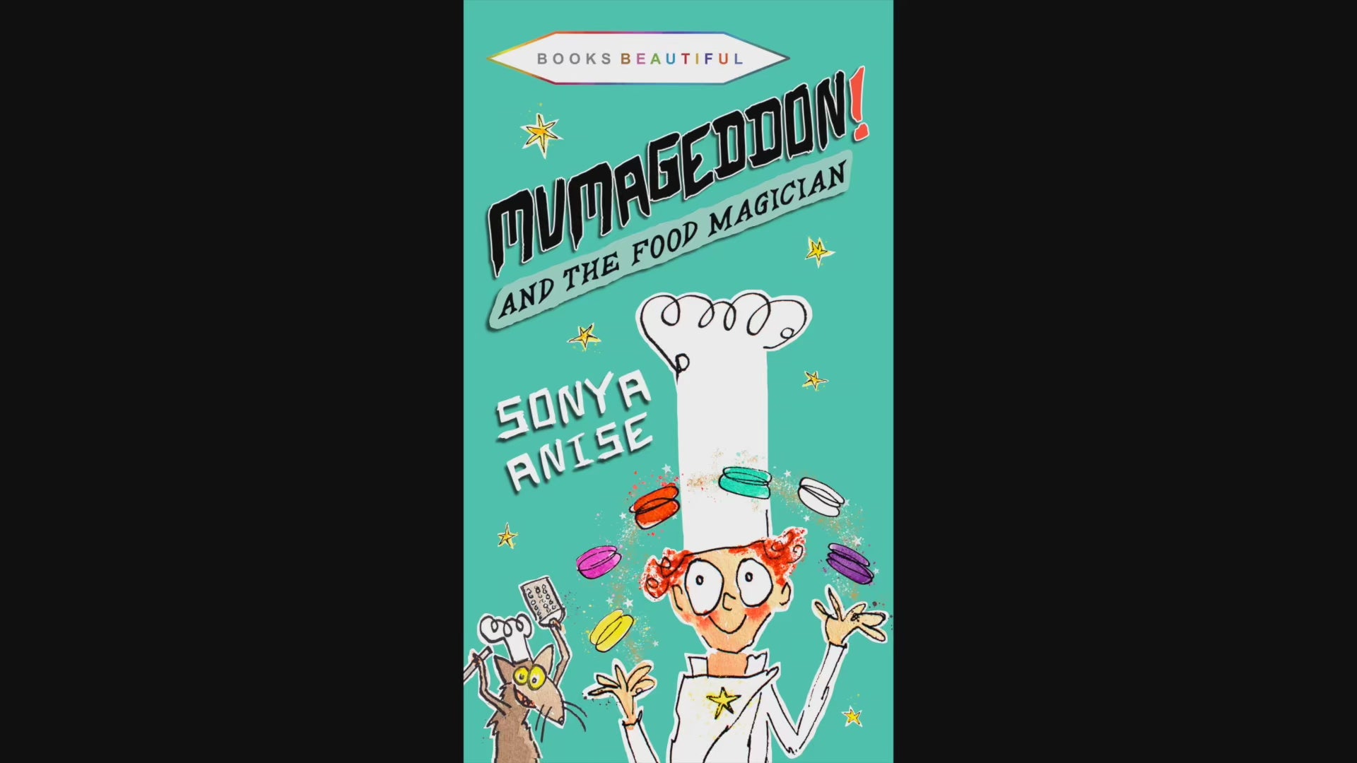 Load video: Animated video book trailer for MUMAGEDDON! And the Food Magician, featuring vibrant scenes, dynamic text, and fast-paced animations introducing the story’s magical adventure. Showcases the book’s title, characters, and key moments to engage young readers.