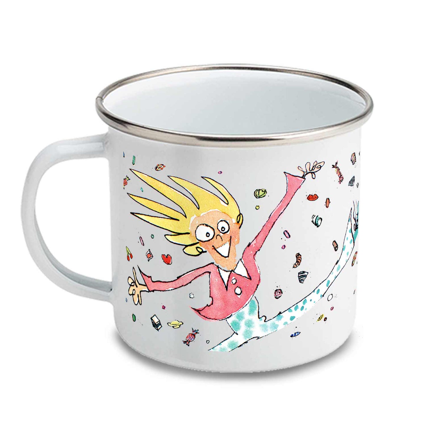 'Sticky Licky Sweets' Enamel Mug